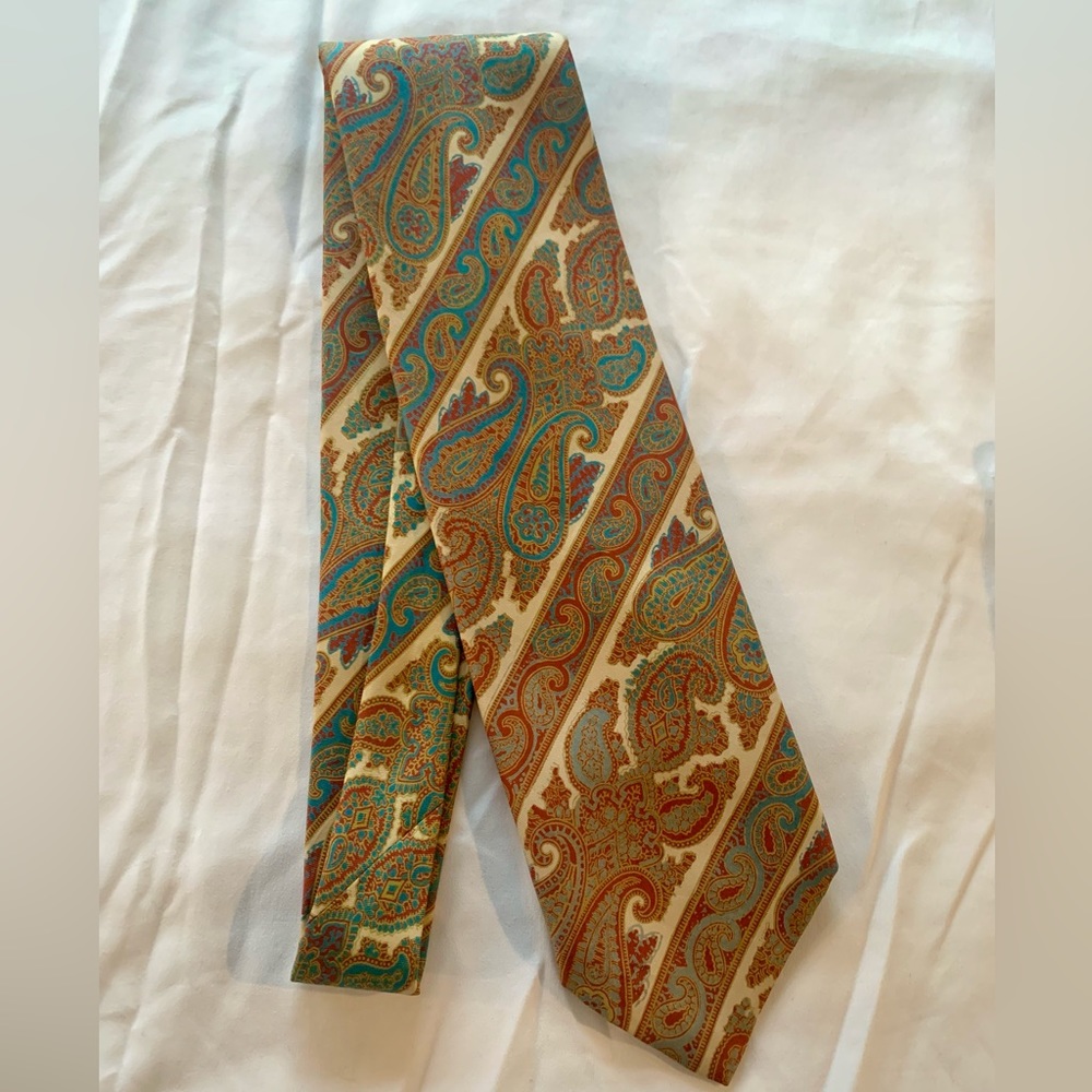 Yves Saint Laurent Paris silk tie
